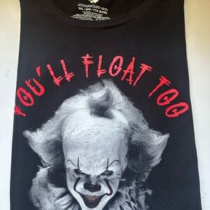 Source Unknown Black Graphic Tee with Red Text